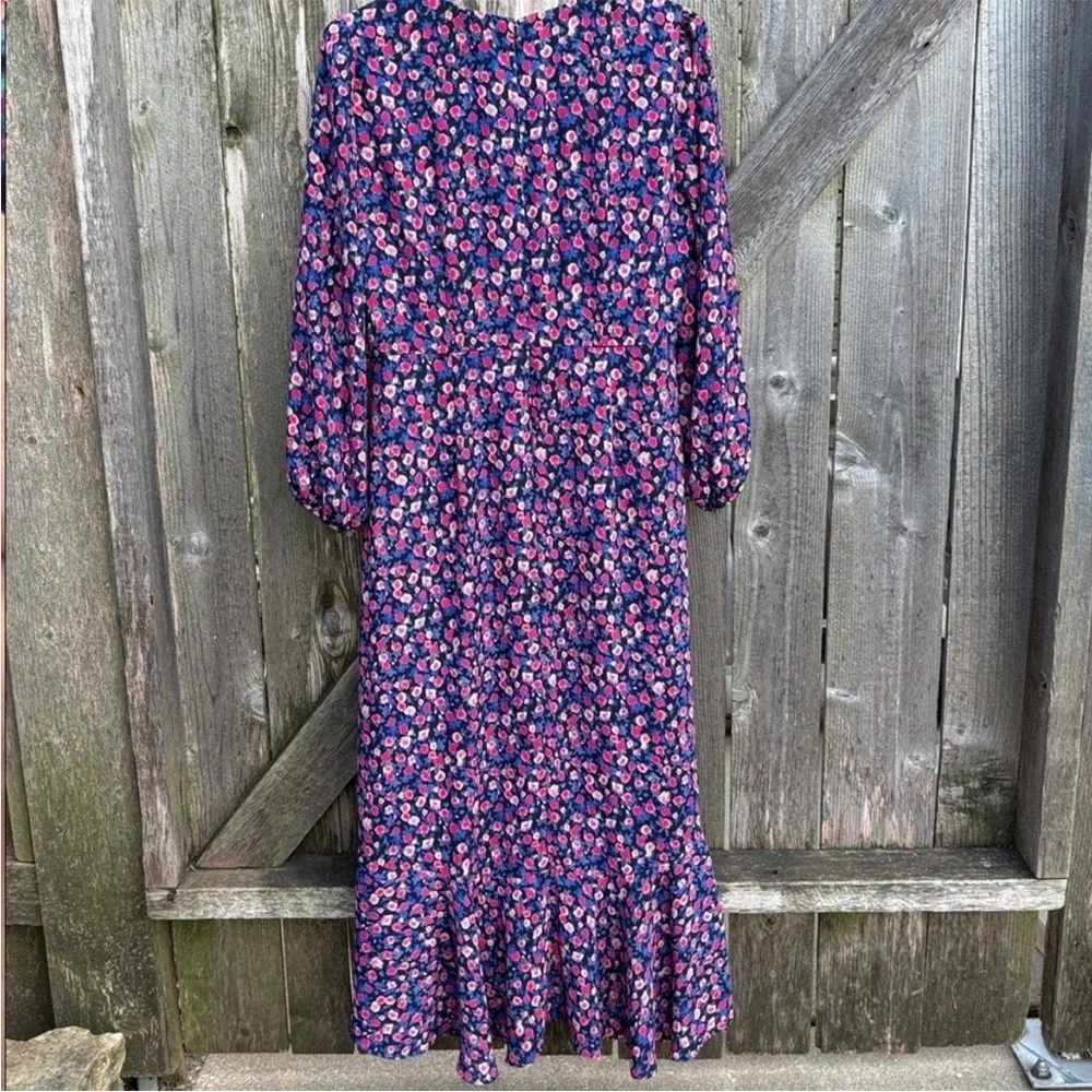 EUC J. Crew Ramea Floral Crepe Dress Size 6